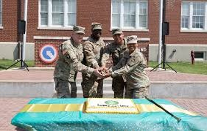 Army birthday cake-cutting ceremony 