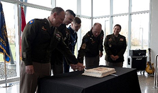 Oregon Army National Guard Birthday Cake cutting Ceremony