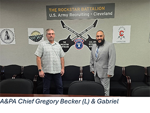 Gregory Becker, Advertising and Public Affairs Chief, and Gabriel Gregory Becker, Advertising and Public Affairs Chief, and Gabriel