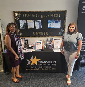 Crancena and Kiersty at Fort Belvoir TAP