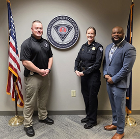 Greenville P.D. Officer Tankersley, MAJ Mullinax and Marketer Victor Greenville P.D. Officer Tankersley, MAJ Mullinax and Marketer Victor