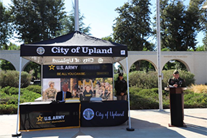 City of Upland/U.S. Army ceremony tent
