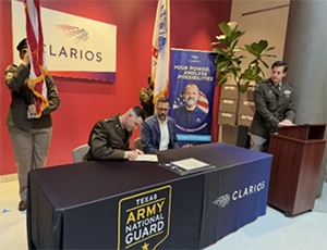 MAJ Springer and Mr. Nemecek signing the Memorandum of Agreement MAJ Springer and Mr. Nemecek signing the Memorandum of Agreement