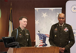 Capt. McMahon and Gen. Brito