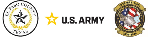 El Paso County, U.S. Army and PaYS logos El Paso County, U.S. Army and PaYS logos