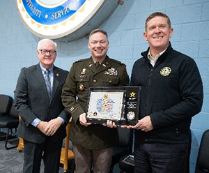CASA Moulton, LTC Collins and Director Kelly with the PaYS Certificate of Participation CASA Moulton, LTC Collins and Director Kelly with the PaYS Certificate of Participation