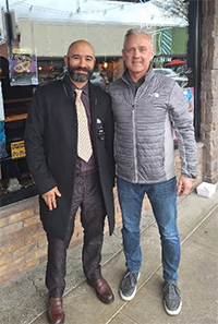 Alfredo Harris and CASA Aaron Reisinger