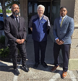 Marketing Analyst Frank McNeil and Senior Marketer Kevin Talley with CASA Gus Rodriguez Marketing Analyst Frank McNeil and Senior Marketer Kevin Talley with CASA Gus Rodriguez